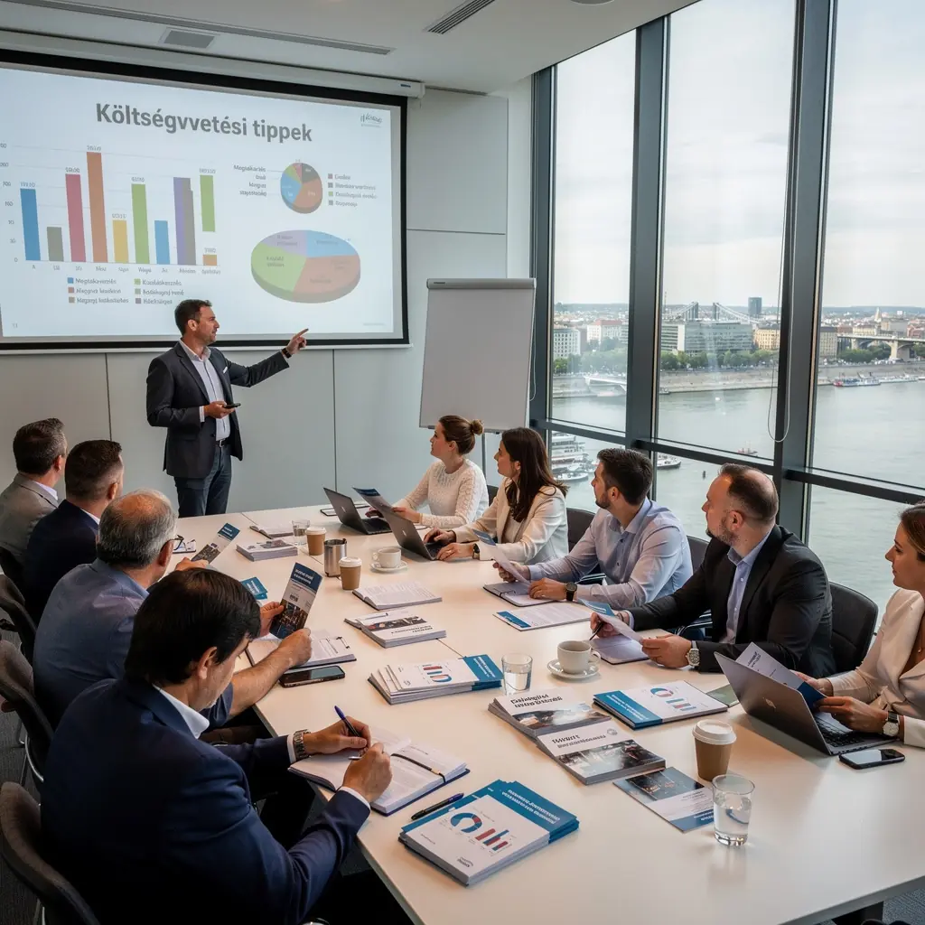 Nő, aki jegyzetel a pénzügyi tervezés során, miközben laptopon dolgozik.