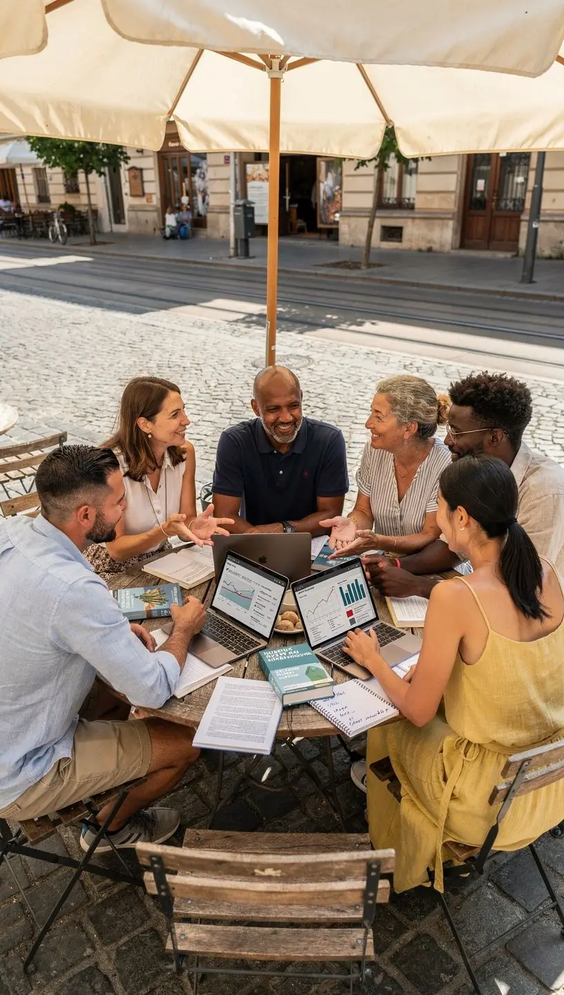 Férfi, aki egy online kurzuson tanul a költségvetés kezeléséről és pénzügyi tervezésről.