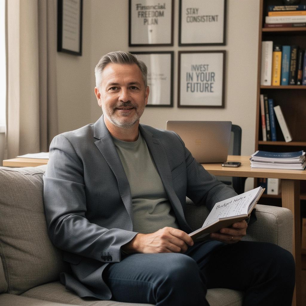 Könyvek egy polcon, amelyek a személyes pénzügyek és a költségvetés témájával foglalkoznak.