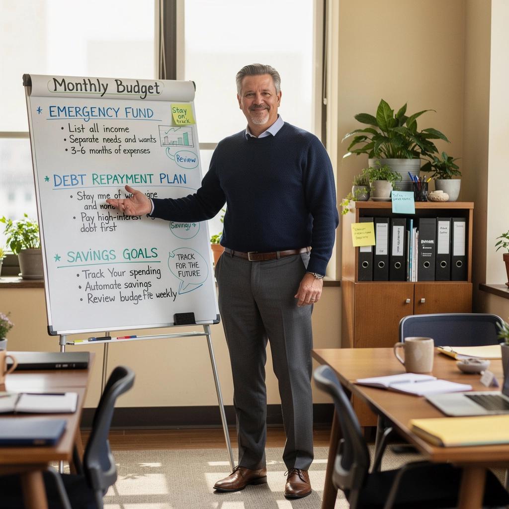 Grafikus ábra, amely a megtakarítási célok elérésének lépéseit mutatja be.